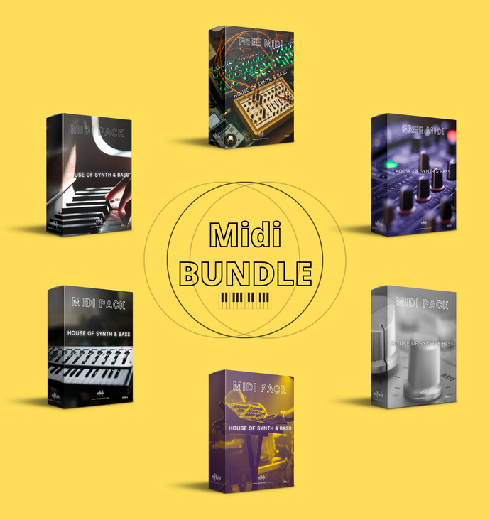 House of Synth & Bass Midi Bundle Pack